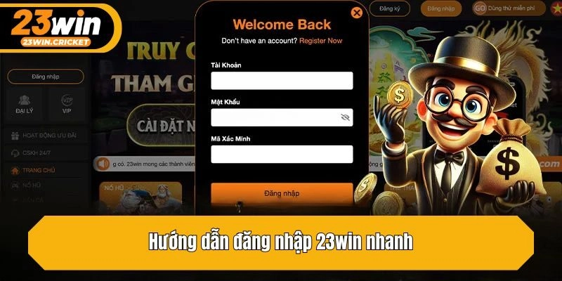 Hướng dẫn đăng nhập 23win nhanh